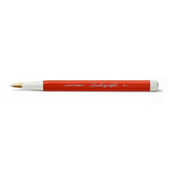 Drehgriffel Nr. 1, Fox Red - Gelstift mit schwarzer Tinte